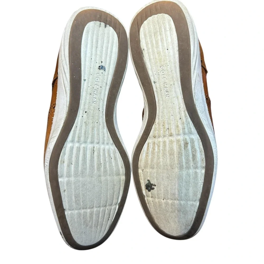 Cole Haan Grand.OS Shoes Mens Size 10.5‎ Brown Leather Wingtip Sneakers C26930